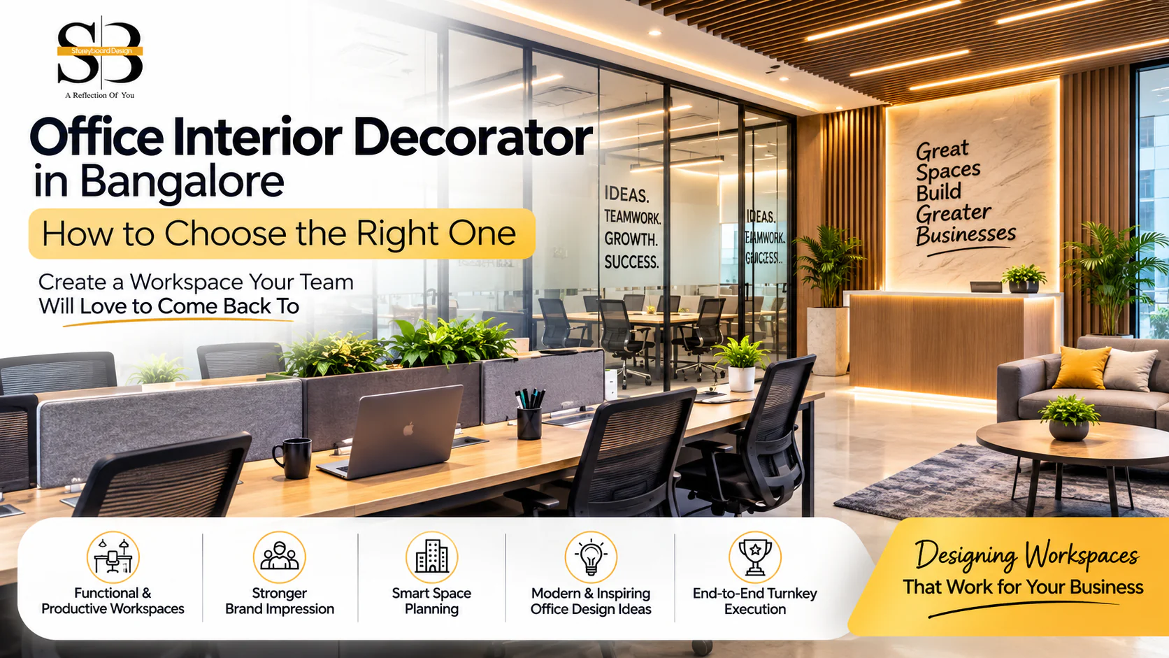 Office interior decorator