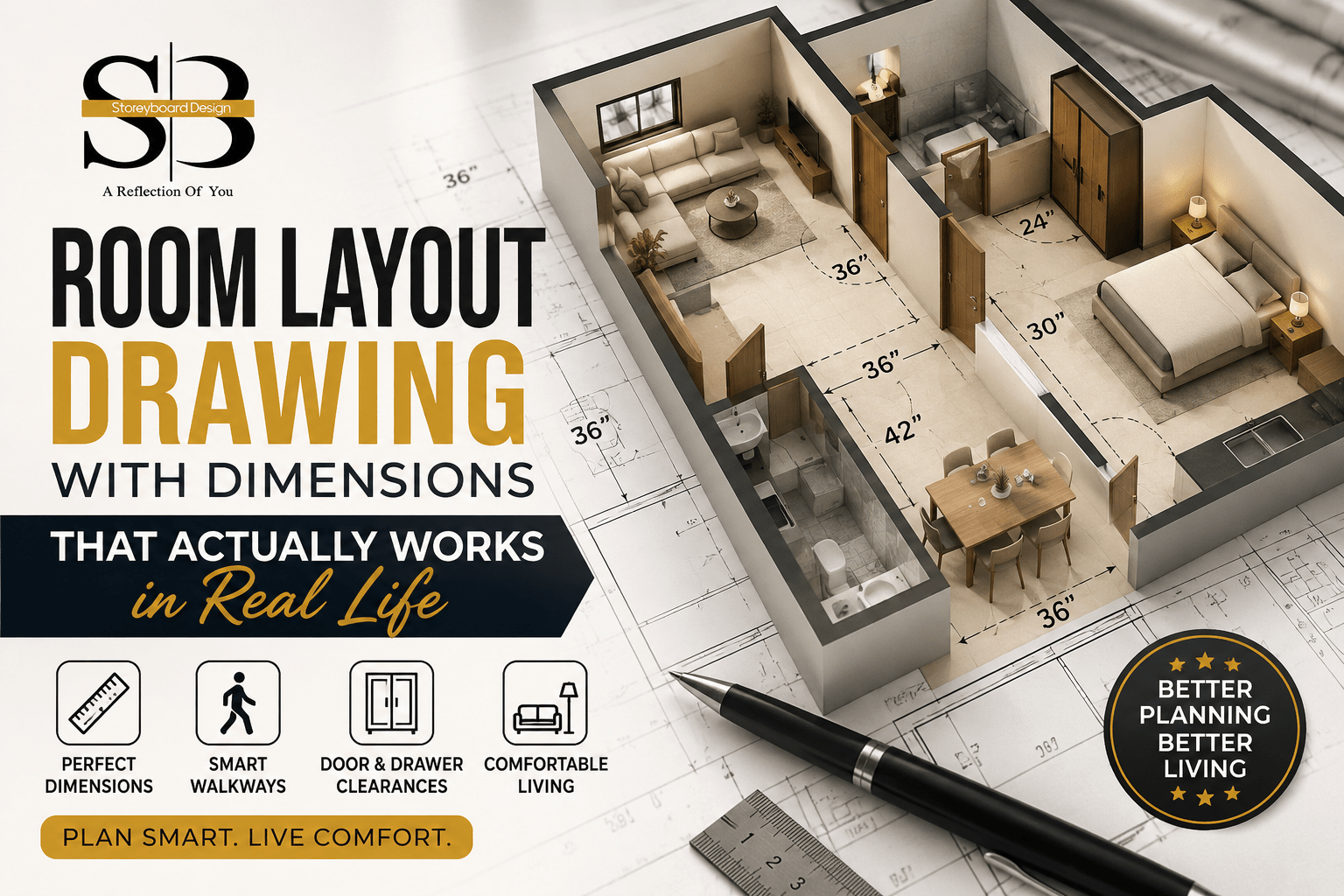 Room layout drawing